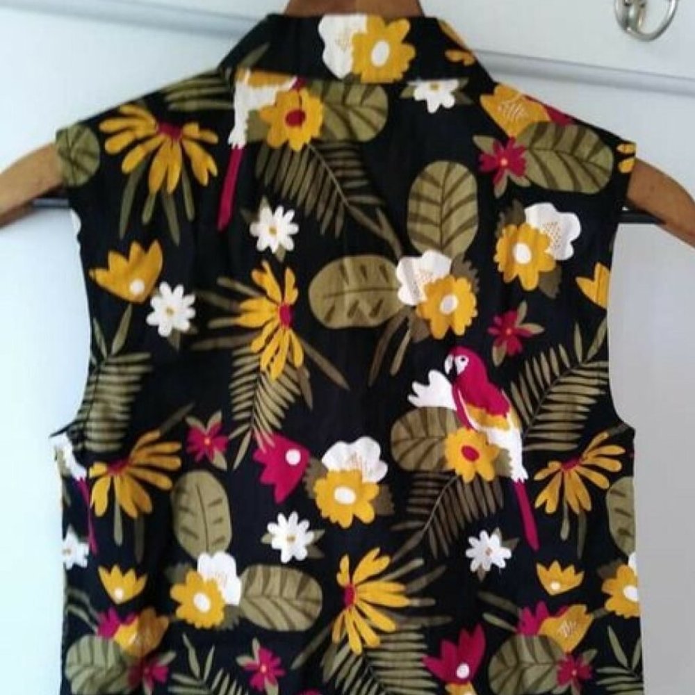 PRINCESS HIGHWAY Parrot Cotton Collared Blouse NWT - Picture 8 of 9